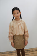 Apolina Lina Children's Skirt Floral Jacquard / BIEN BIEN bienbienshop.com