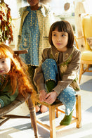 Apolina Marlowe Children's Trousers Pansy Garden Lake / BIEN BIEN bienbienshop.com
