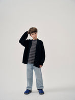 Main Story UK Kid's Oversized Knit Button Cardigan Black | BIEN BIEN bienbienshop.com