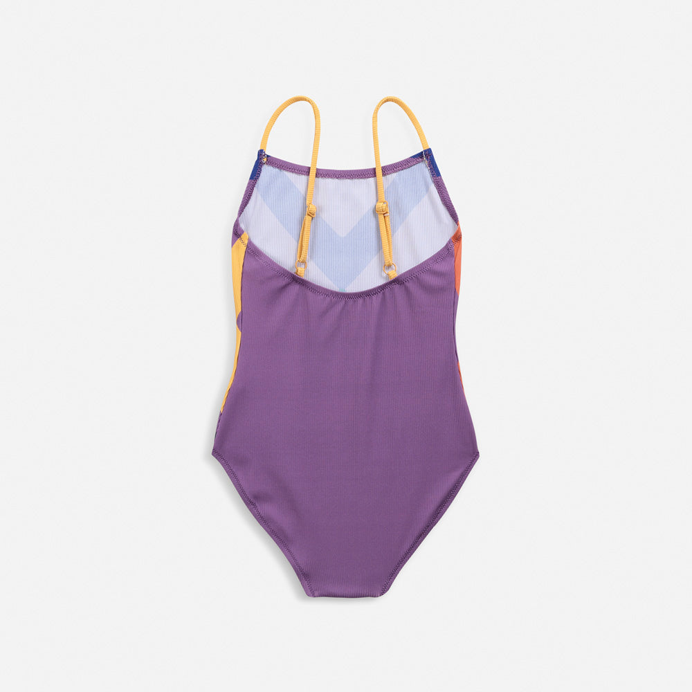 NEW Bobo Choses Triangular Kid's One-Piece Swimsuit Violet | BIEN BIEN bienbienshop.com