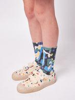 NEW Bobo Choses Splotch Kid's Mid-Calf Socks Multicolor | BIEN BIEN bienbienshop.com