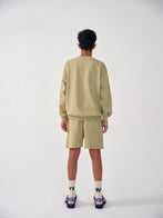 Main Story UK Kid's Oversized Sweatshirt Tan White | BIEN BIEN bienbienshop.com