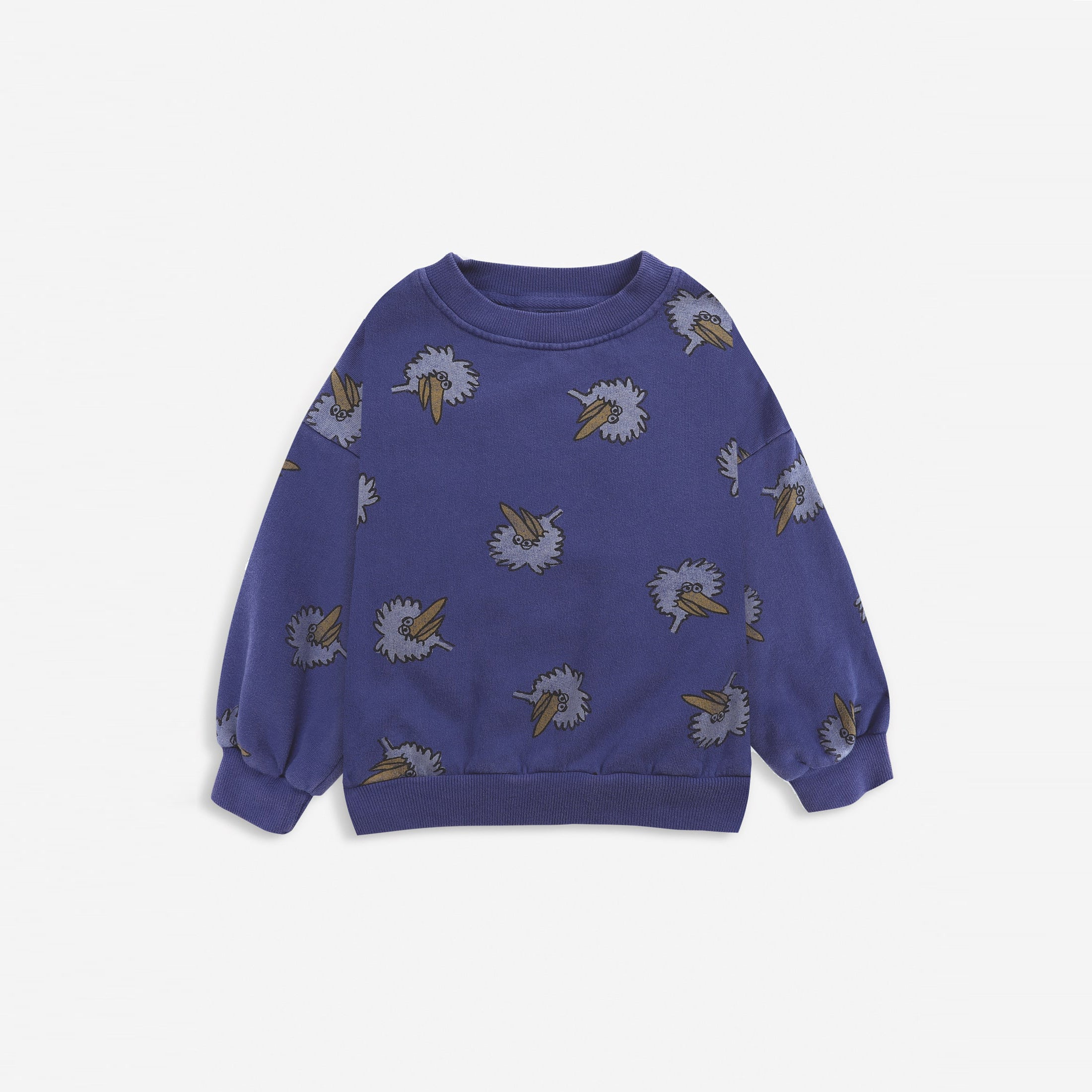 NEW Bobo Choses Birdie Kids Crewneck Sweatshirt Royal Blue | BIEN BIEN bienbienshop.com