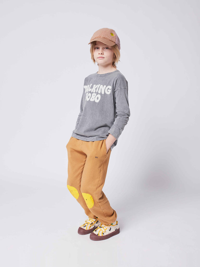 NEW Bobo Choses Doggie Canvas Kid's Velcro Strap Trainers/Sneakers/Tennis Shoes Ivory/Jet Stream | BIEN BIEN bienbienshop.com