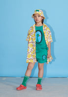 NEW Weekend House Kids Mimosa Kid's Oversized Linen Shirt Yellow Lemon | BIEN BIEN bienbienshop.com
