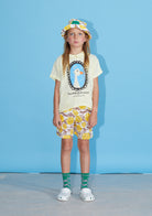 NEW Weekend House Kids Duck Kid's Linen Short Sleeve Tee Soft Yellow | BIEN BIEN bienbienshop.com