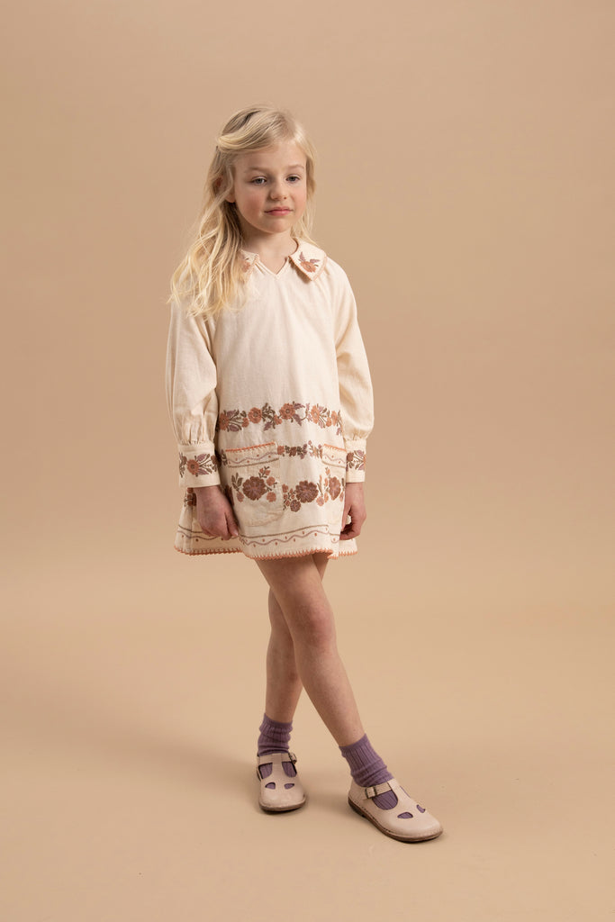 NEW Apolina Alva Children's Embroidered Shirt Dress Shell | BIEN BIEN bienbienshop