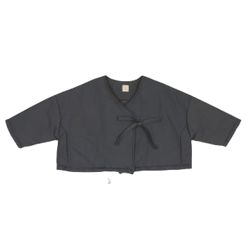 Bien a Bien Kid's Padded Kimono Coat Charcoal | BIEN BIEN bienbienshop.com