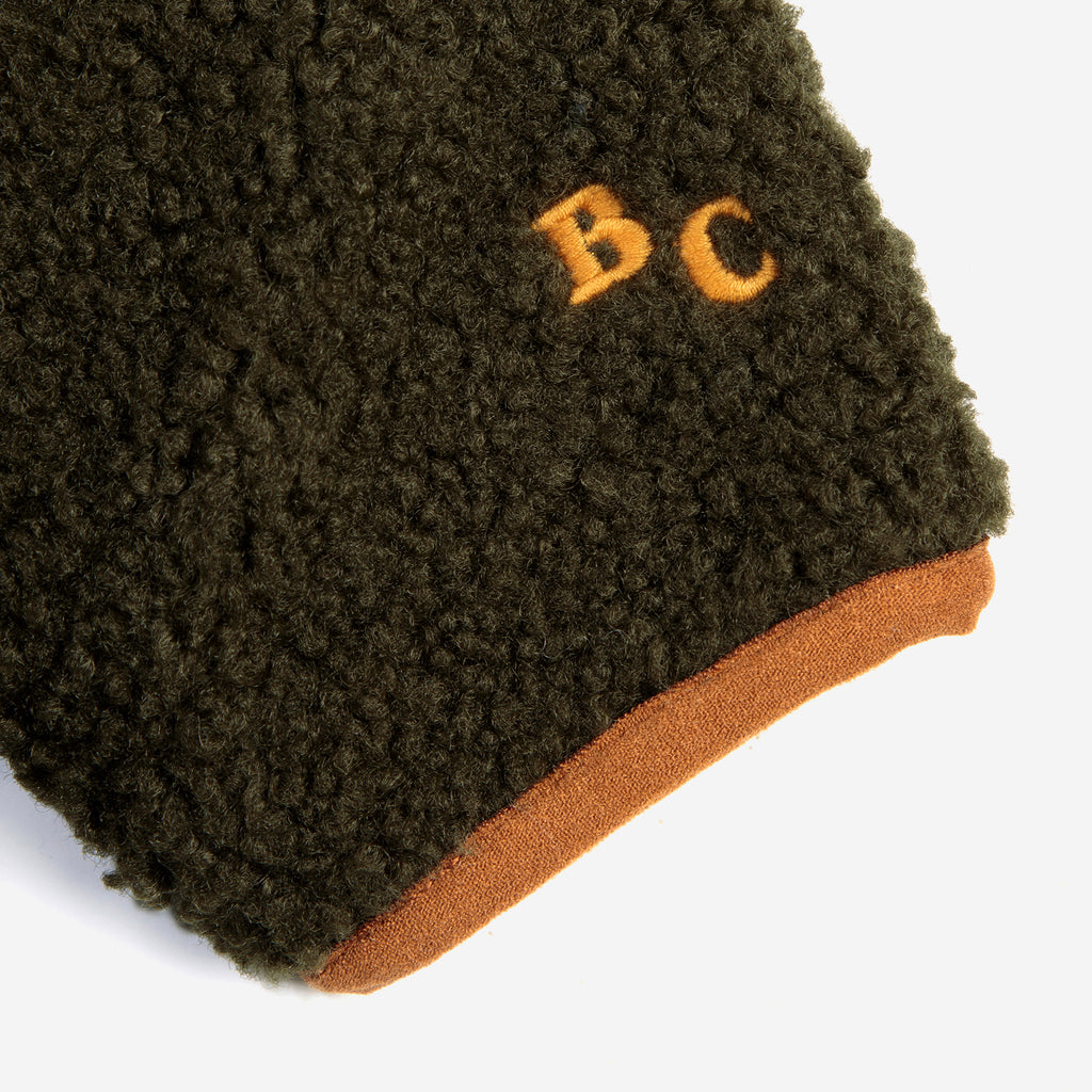 Bobo Choses Reversible Baby B.C. Shearling Jacket Beige Olive Shearling | BIEN BIEN bienbienshop.com