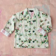 NEW Bonjour Double Breasted Kid's Jacket Tropical Print | BIEN BIEN bienbienshop.com