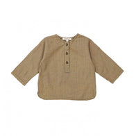 Caramel Momus Baby Shirt Forest Microcheck | BIEN BIEN www.bienbienshop.com