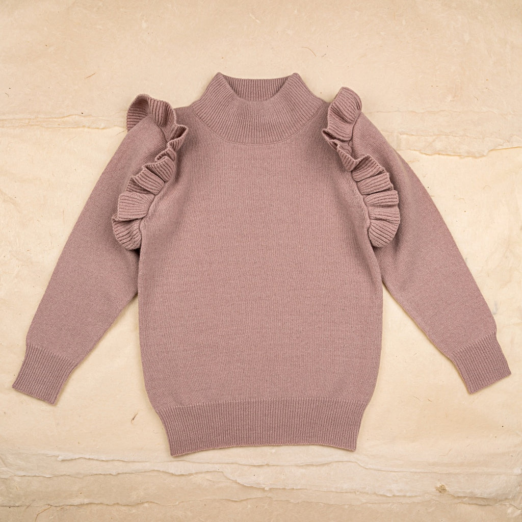 Ketiketa Zoé Kid's Sweater Rosewood Wool | BIEN BIEN www.bienbienshop.com