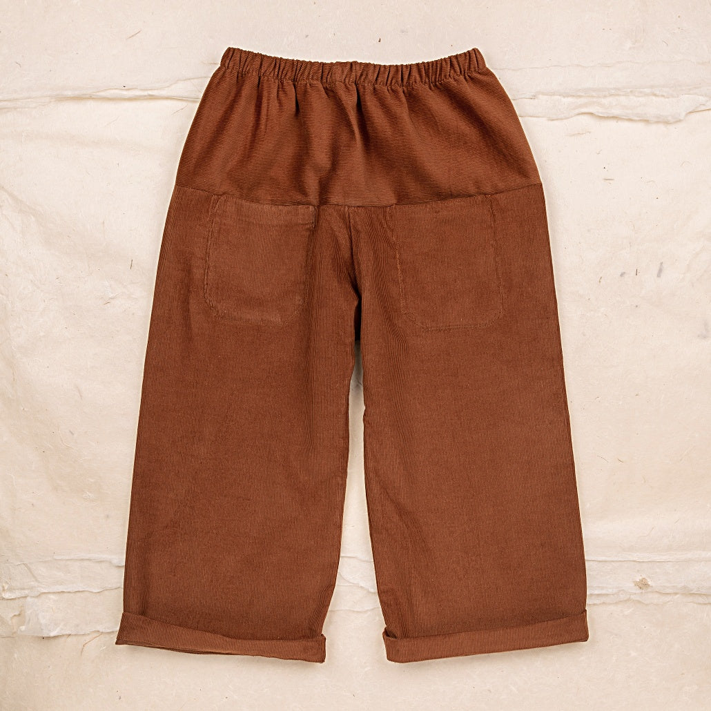 Ketiketa Eole Kid's Trousers Terracotta Cord | BIEN BIEN www.bienbienshop.com