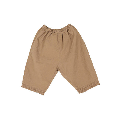NEW Bien a Bien Rab Kid's Lace Trim Trousers Tan | BIEN BIEN