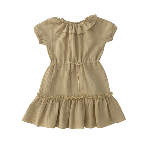 Liilu Clara Baby & Kid's Maxi Dress Honey Organic Cotton | BIEN BIEN www.bienbienshop.com