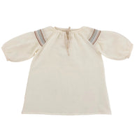 Liilu Mia Baby & Kid's Embroidered Folk Dress Milk Organic Cotton | BIEN BIEN www.bienbienshop.com