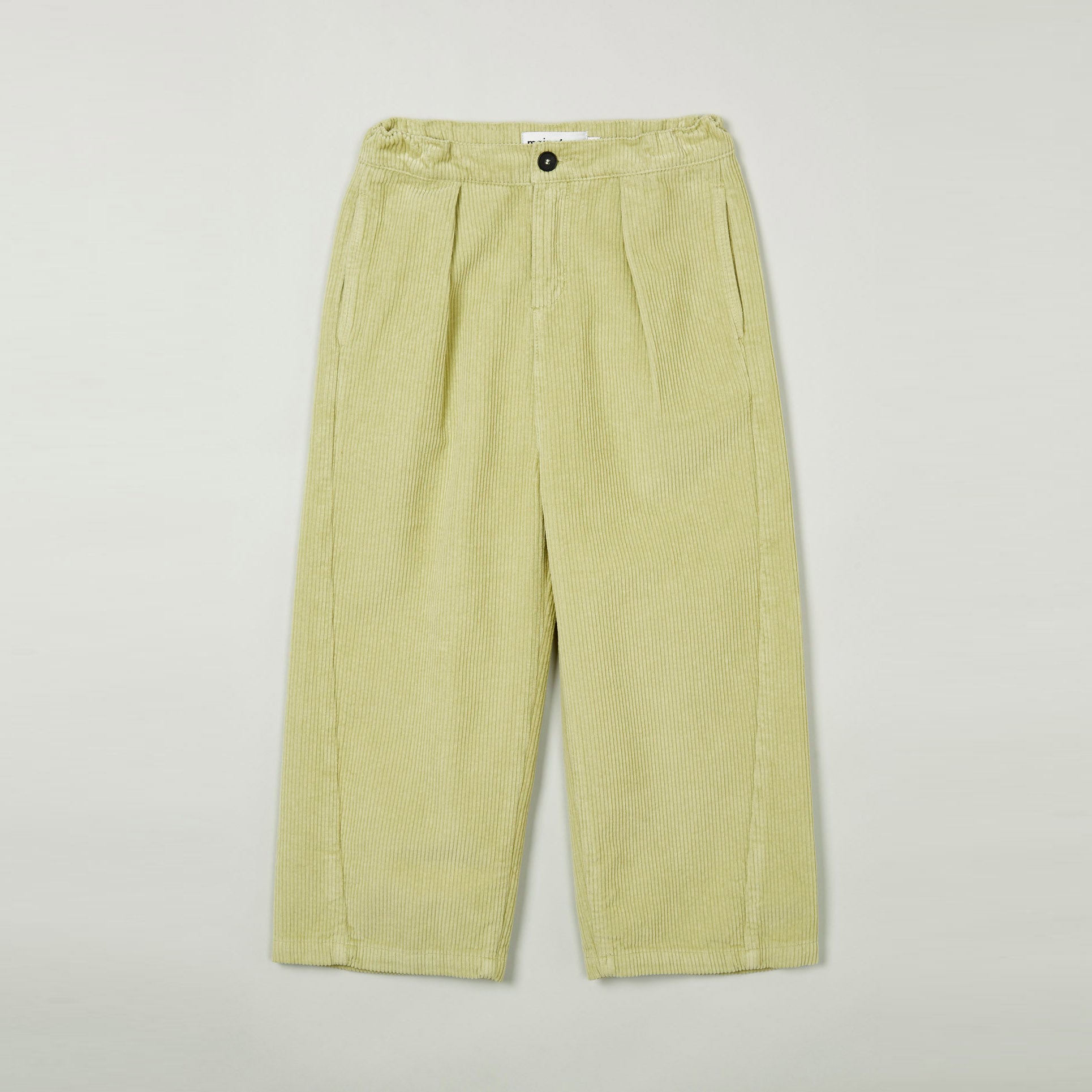 Main Story Kid's Barrel Corduroy Pant Wasabi Lime Yellow Green Trouser | BIEN BIEN bienbienshop.com
