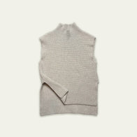 NEW Main Story UK Kids Funnel Sweater Vest Cream Marl | BIEN BIEN bienbienshop.com