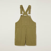 NEW Main Story Kid's Short Dungaree Boa Army Green Pockets | BIEN BIEN bienbienshop.com