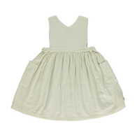 Poudre Organic Mangue Kid's Babydoll Dress Almond Milk | BIEN BIEN 