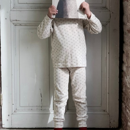 Poudre Organic Arbousier Kid's Pyjama Set Honey Print | BIEN BIEN 