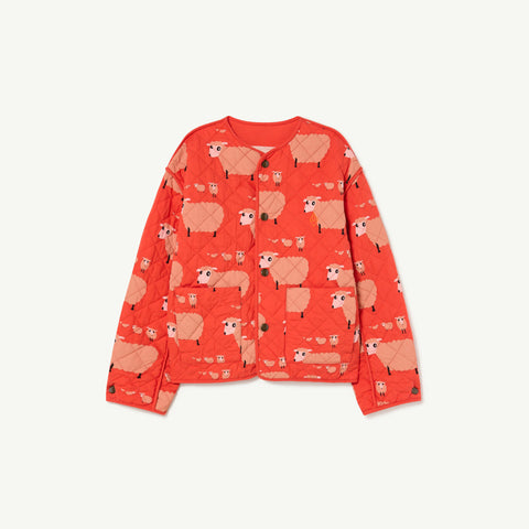 The Animals Observatory Starling Kid's Reversible Jacket Red Sheep | BIEN BIEN bienbienshop
