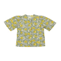 Tambere Yellow Flower Kid's Buttondown Blouse Cotton | BIEN BIEN www.bienbienshop.com