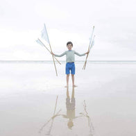 Pacific Rainbow Jacob Kid's Swim Trunks SPF 50 Ocean Blue | BIEN BIEN bienbienshop.com
